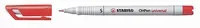 STABILO OHPen universal Folienstift permanent mit 0,4 mm Spitze in Schwarz, Rot oder Weiß - Bild 1
