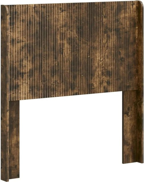 vidaXL Kopfteil PB 889640 in Braun mit modernem Streifenmuster aus MDF und Holz - Bild 1