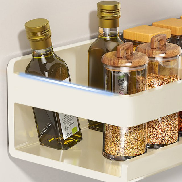 Untior Magnetisches Küchenregal für den Kühlschrank in Cremeweiß - Bild 1