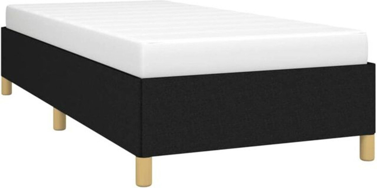 Modernes Polsterbett von vidaxl aus Stoff und Holzwerkstoff in Schwarz, B/T/H: 100 x 200 cm - Bild 1