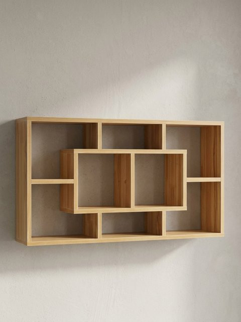 KADIMA DESIGN Wandregal RUR aus melaminbeschichtetem MDF, B/T/H: 85 x 48 x 16 cm - Bild 1