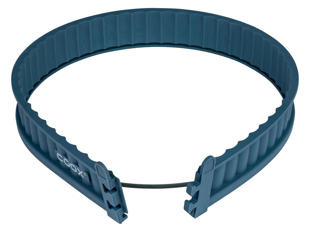 COOX Silikon-Quicheform mit Glasboden, rund, Blau, Durchmesser: 26,0 cm - Bild 2