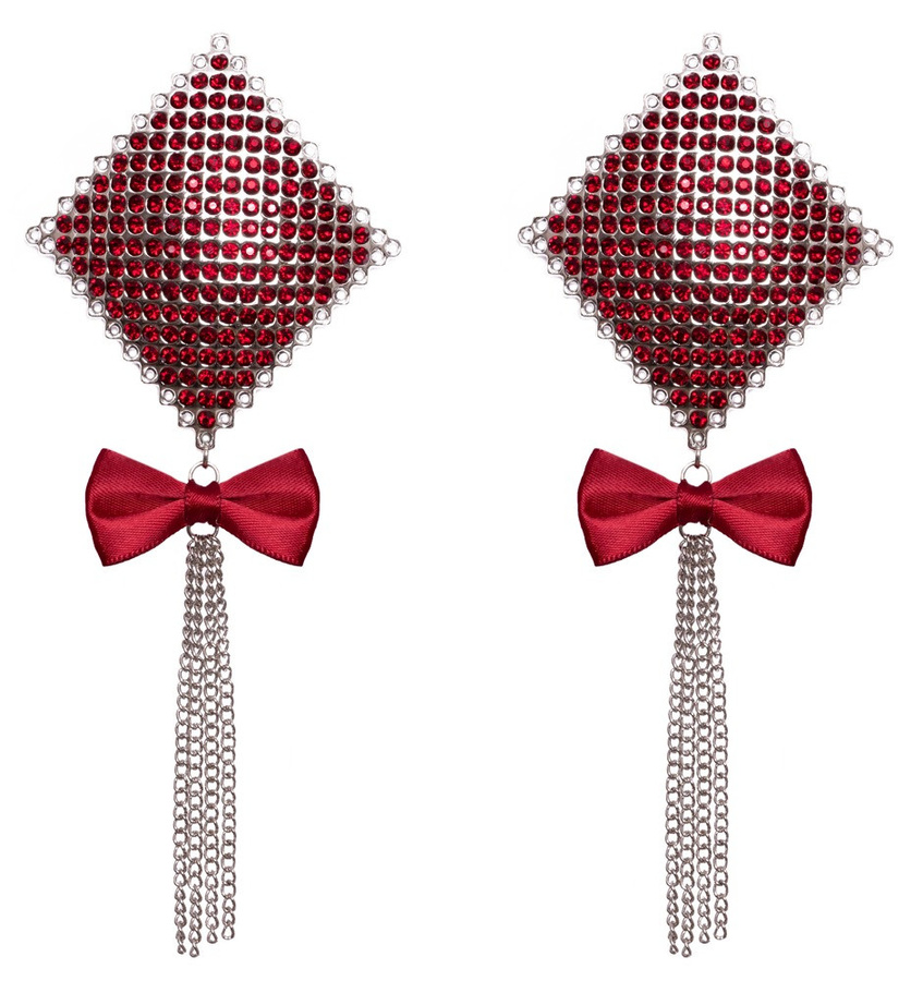 Cottelli ACCESSOIRES Nippelsticker Jewellery Bow mit Kettchen, Unisex - Bild 4