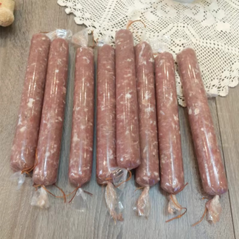 SAFEBET Wurst-Set aus transparentem Kunststoff mit Trichter und Seil, Durchmesser: 32 mm, Breite: 50 mm - Bild 3