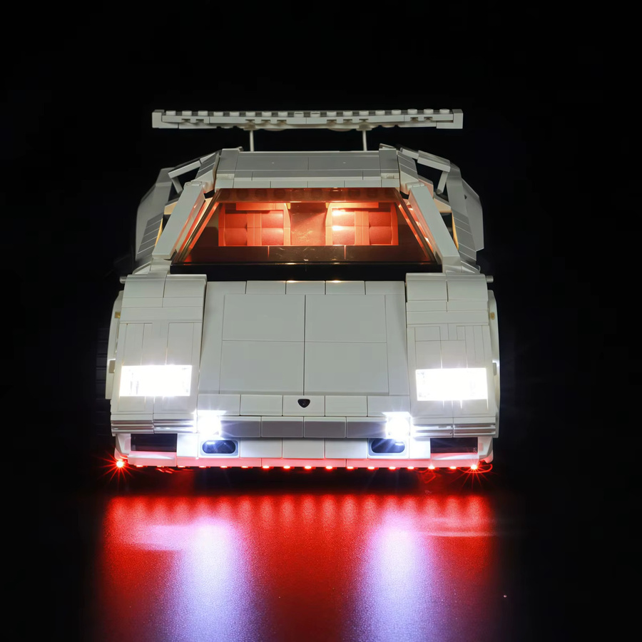 MAXCXT LED-Licht für LEGO 10337 Countach 5000 Quattrovalvole, dekorative DIY-Lampe in Weiß - Bild 2
