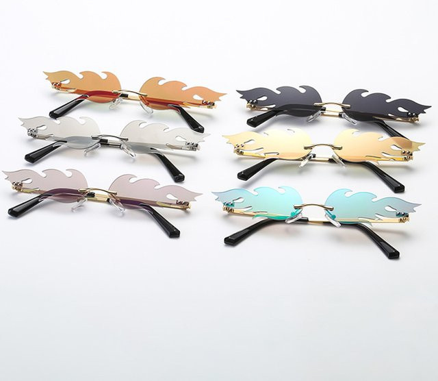 Sonnenbrille randlos, Multicolor, Metall, Unisex - Bild 1