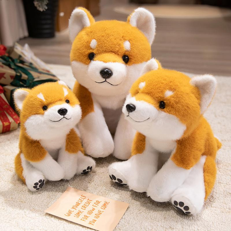 Süßer Mu Cheng Cartoon Hund Plüschtier Akita Welpe Stofftier 30cm - Bild 2