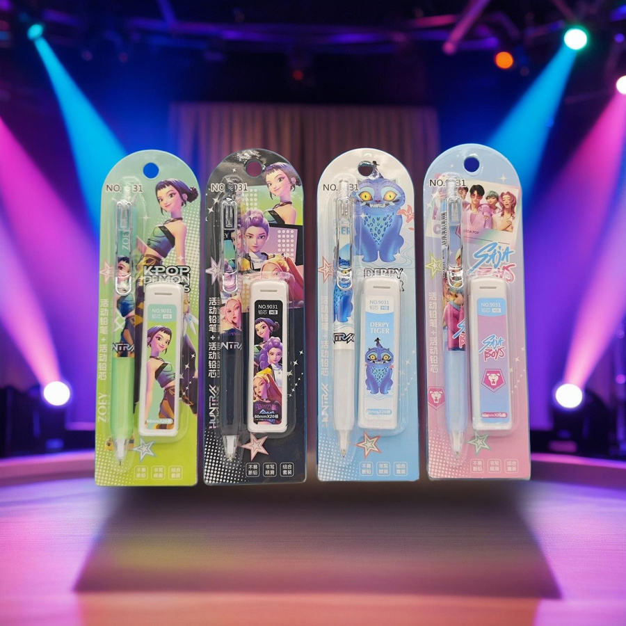 Yiran toy 1 Mechanisches Bleistift Set mit Cartoon Dämonenjäger Motiv in Multicolour - Bild 2