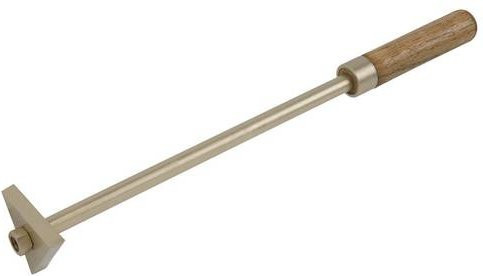 KS Tools BRONZEplus Dreikant-Plattenschaber aus Messing in Gold/Braun, Länge: 420 mm - Bild 1
