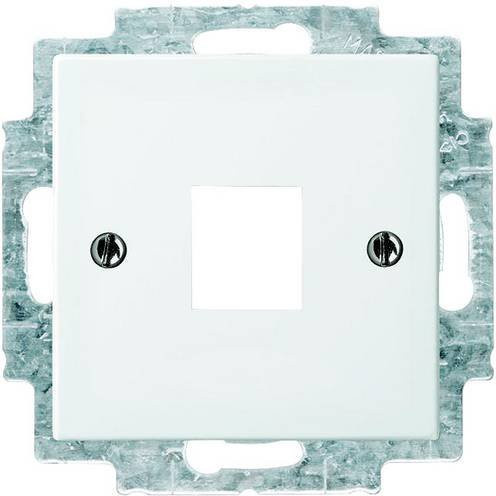 Busch-Jaeger Modular-Jack-Einsatz Busch-balance SI 1fach Abdeckung Alpinweiß 2561-914 - Bild 1