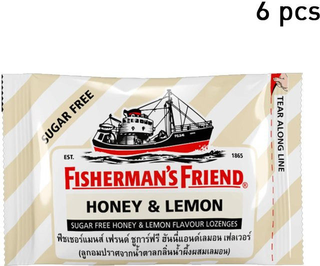 Fisherman's Friend Lutschtabletten Honig & Zitrone zuckerfrei 6 x 25 g - Bild 1