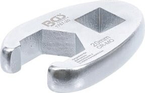 BGS Hahnenfußschlüssel aus Chrom-Molybdänstahl mit 1/2 Zoll Innenvierkant-Antrieb und 20 mm Schlüsselweite in Silber - Bild 1