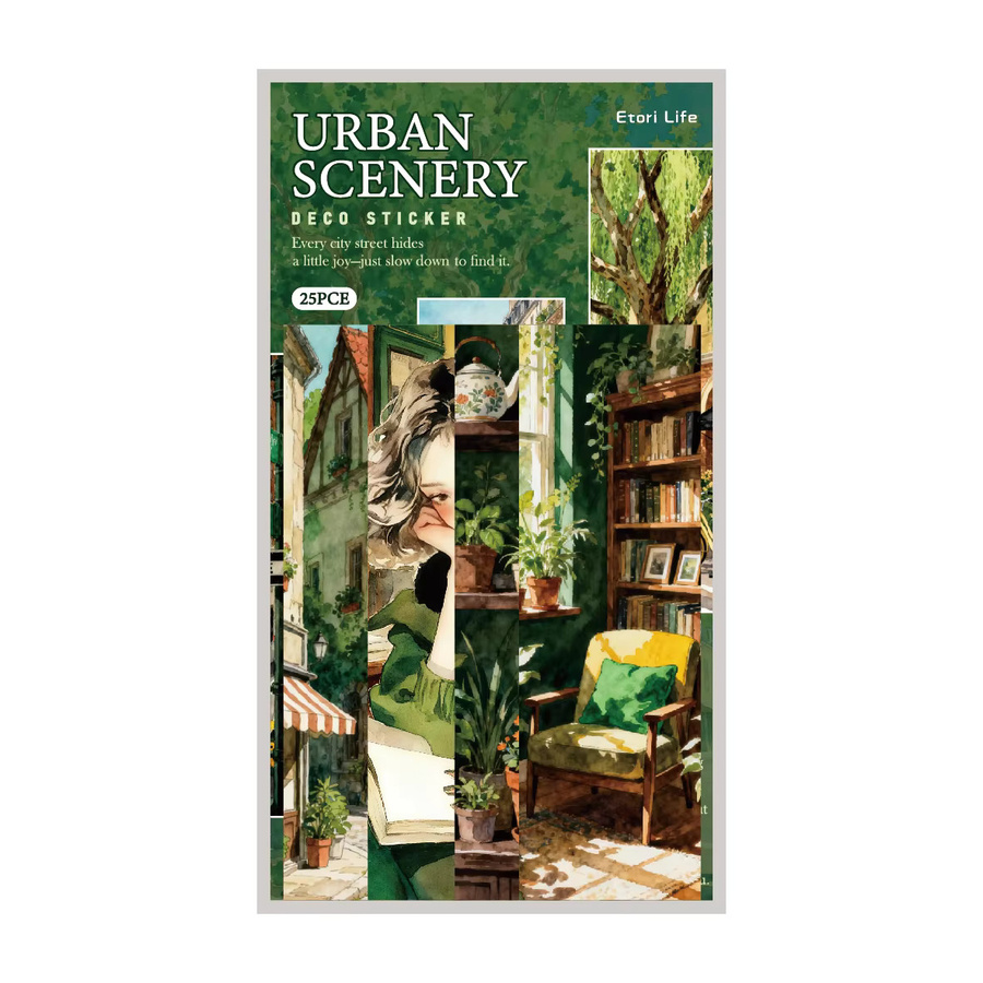 Etori Life City Alley Book Sound Aufkleber Set, 25 Stück, Grün, Scrapbooking und DIY Bastelzubehör - Bild 4