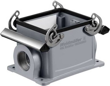 Weidmüller HDC 32B SBU 2PG29G 1666920000 Sockelgehäuse aus Edelstahl in Grau - Bild 1