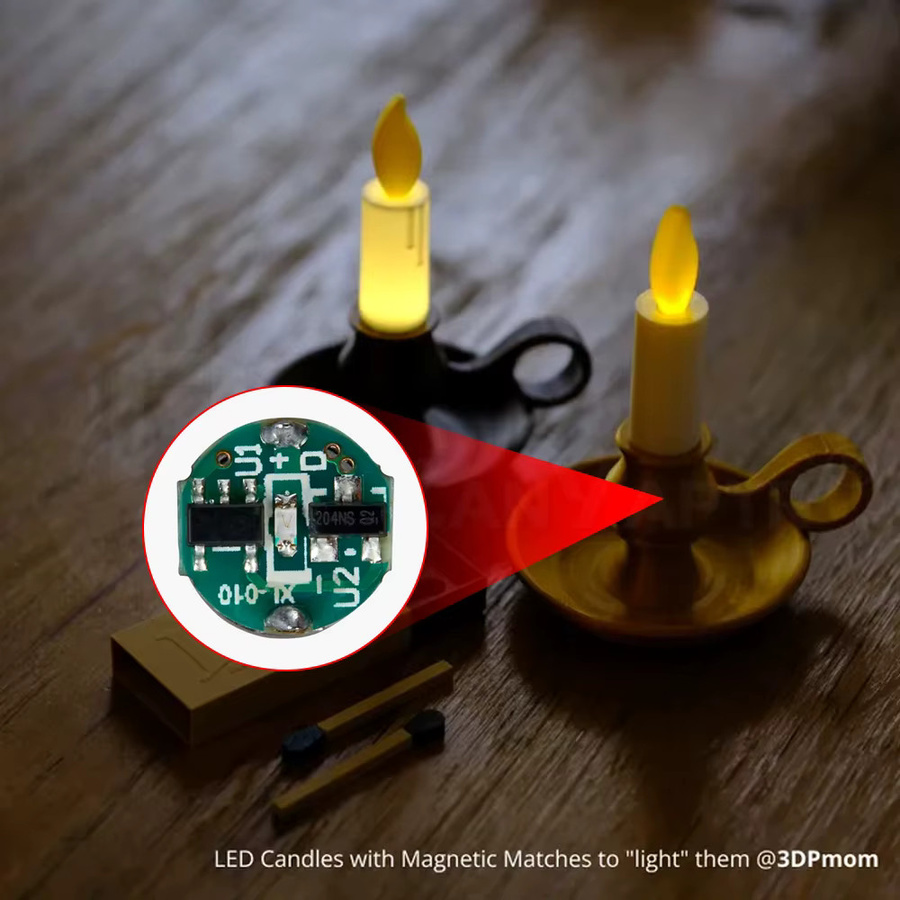 ZANYAPTR LED-Leuchte mit kabellosem Induktionsschalter, Batteriebetrieb und Magnetbefestigung in Schwarz oder Weiß mit warmweißem Licht - Bild 2