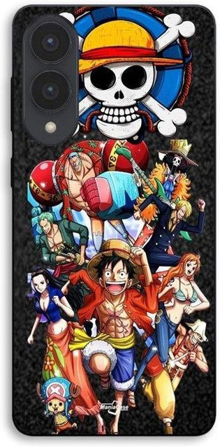 Maniacase Handyhülle für Samsung Galaxy S25 Edge mit One Piece Monkey D. Luffy Crew Anime Manga Design in Schwarz und Multicolour - Bild 1