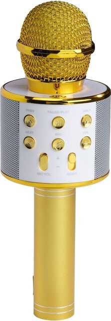 Denver KMS-20 Bluetooth Mikrofon mit integriertem Lautsprecher in Gold - Bild 1