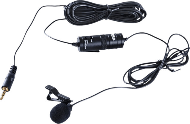 Boya BY-M1 Lavalier-Mikrofon in Schwarz mit 3,5 mm Klinkenanschluss - Bild 1