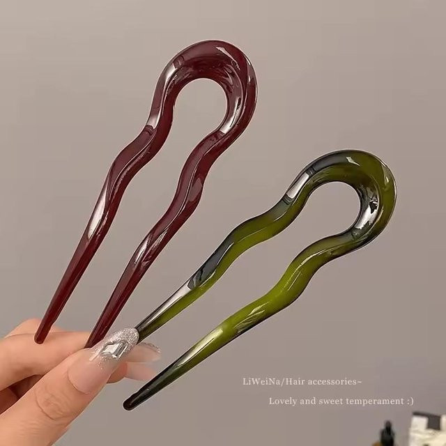 YULIN Haargabel Schildpatt Acetat, Geometrisch, Damen - Bild 1