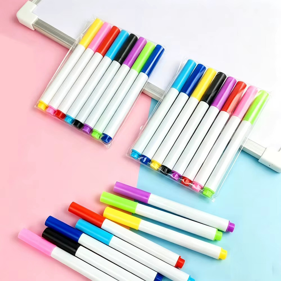 Löschbare Whiteboard-Marker mit feiner Spitze in Mehrfarben für Büro und Zeichnungen - Bild 2