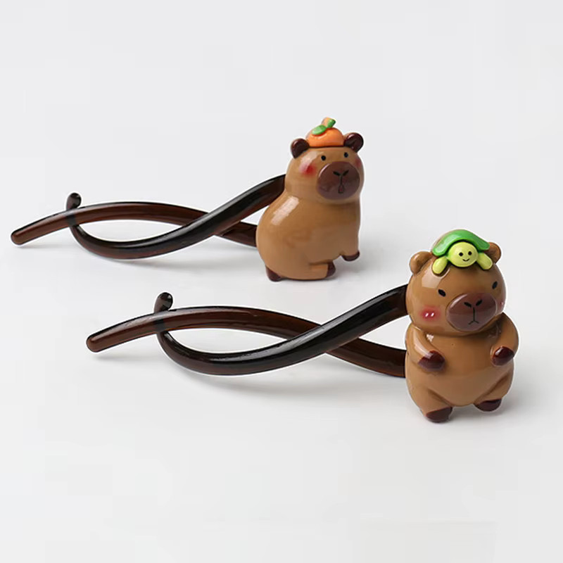 Haarnadel Haar Clips Capybara, Haar Clips, Haar Zubehör - Bild 2