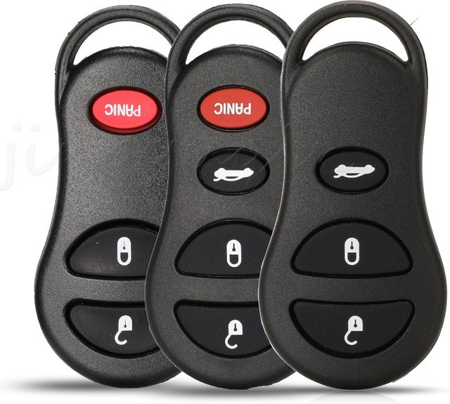 Jingyuqin Fernbedienungsgehäuse für Chrysler Voyager, Cruiser, Dodge Ram, Dakota und Jeep Cherokee in Schwarz - Bild 1