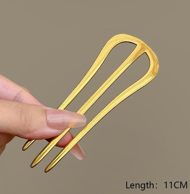 Haarnadel M-Form, Goldene Haarspangen, Damen - Bild 1
