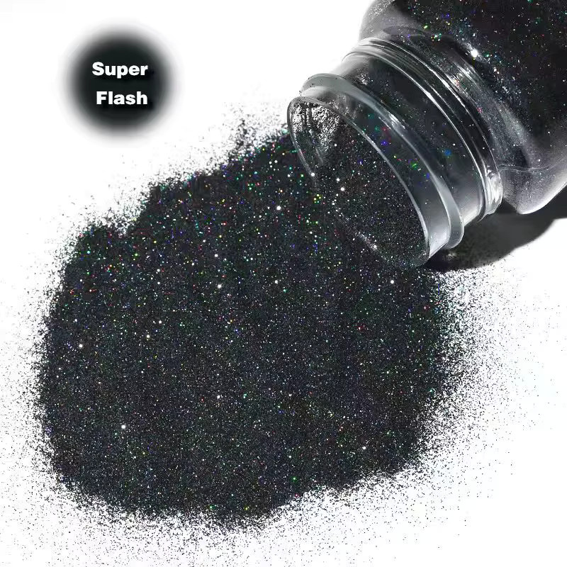 SAUA Glitzerpulver, Schwarz, Glänzend, Unisex - Bild 2