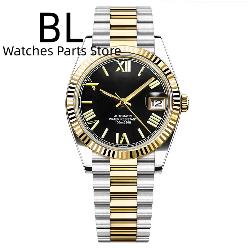BLIGER Armbanduhr, Bicolor, Gold, Edelstahl, Saphirglas, Herren - Bild 1