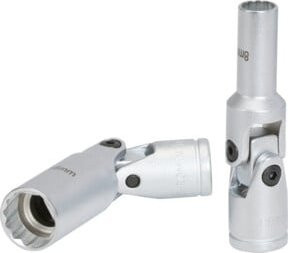 KS Tools 3/8 Zoll 12-kant-Stecknuss mit Gelenk in Silber - Bild 1