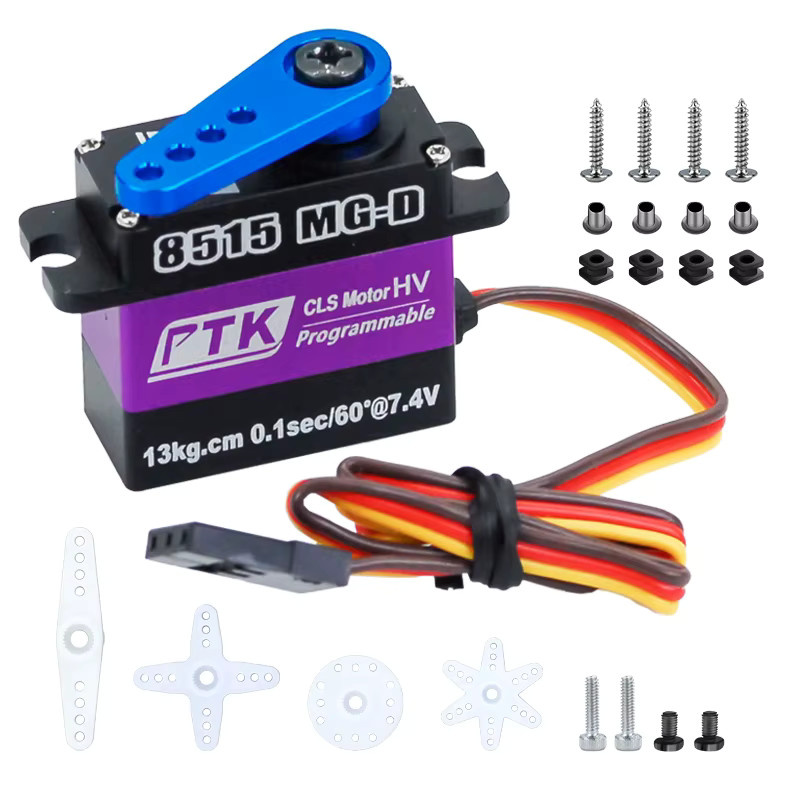 PTK 8515 MG-D Mikroservo, Digital HV Servo, Vollmetall, RC-Modellflugzeug - Bild 5