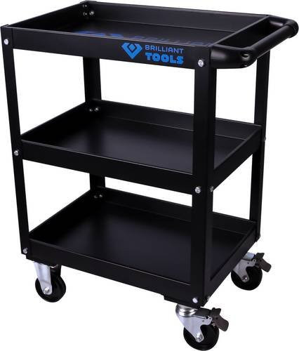 Brilliant Tools Servicewagen BT150900 aus Stahl in Schwarz, B/T/H: 85,0 x 40,0 x 68,0 cm - Bild 1