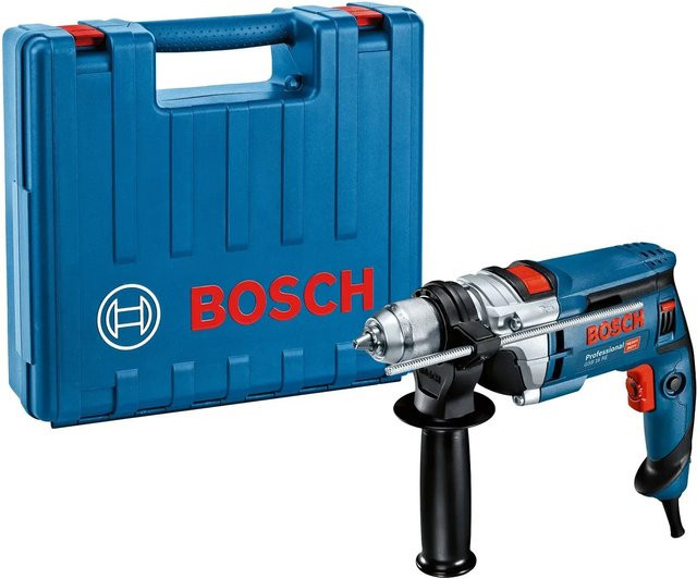 Bosch Professional Schlagbohrmaschine GSB 16 RE mit 750 W und 13 mm Bohrfutterschlüssel in Blau/Schwarz - Bild 1