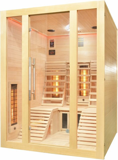 Sanotechnik Infrarotkabine Oslo für 2 Personen aus Holz, B/T: 150 x 150 cm - Bild 2