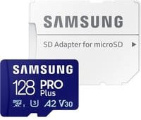 Samsung PRO Plus microSDXC Speicherkarte 128 GB Blau mit SD-Adapter, UHS-I U3, V30, A2 - Bild 2
