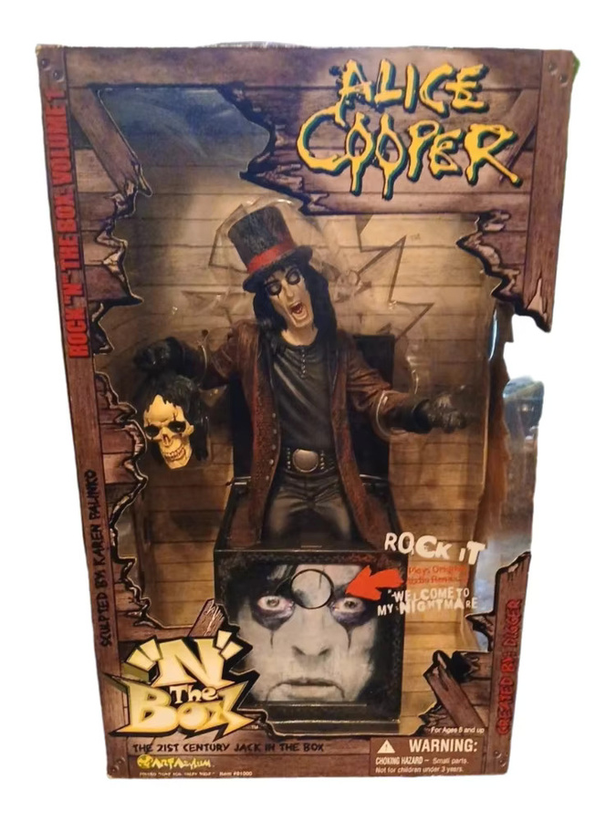 Art Asylum Alice Cooper Jack In The Box Welcome To My Nightmare Actionfigur, Musikbox - Bild 4