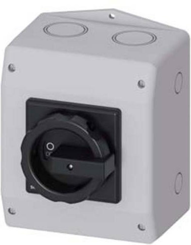 Siemens Lasttrennschalter Schwarz 2polig 32A 16mm² 800 V/DC 3LD22658VQ510AF6 - Bild 1
