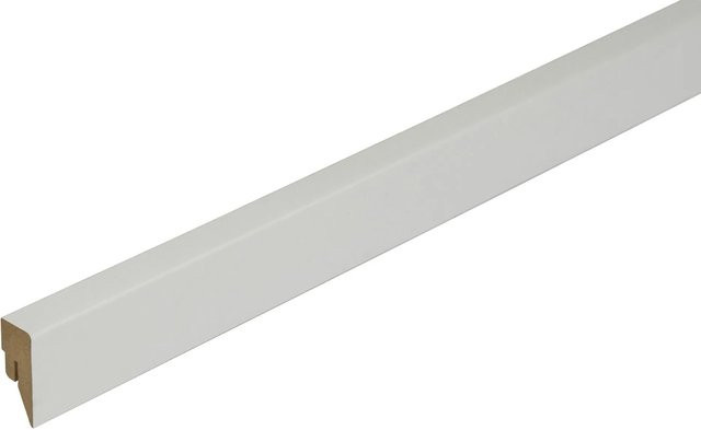 Kosche Sockelleiste Topline mit Clipfräsung Weiß-Grundiert B/H/T: 250 x 4 x 1,6 cm - Bild 1
