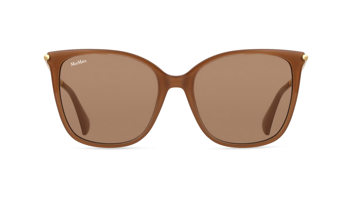 Max Mara MM0202 Sonnenbrille Cat Eye, Vollrand, Acetat, braun, Damen - Bild 1
