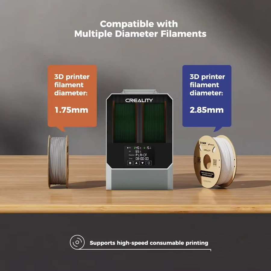 Creality Space Pi Filament-Trockner Plus Dual-Spool Filament-Trocknerbox für 3D-Druck mit Kapazität für zwei Rollen - Bild 2