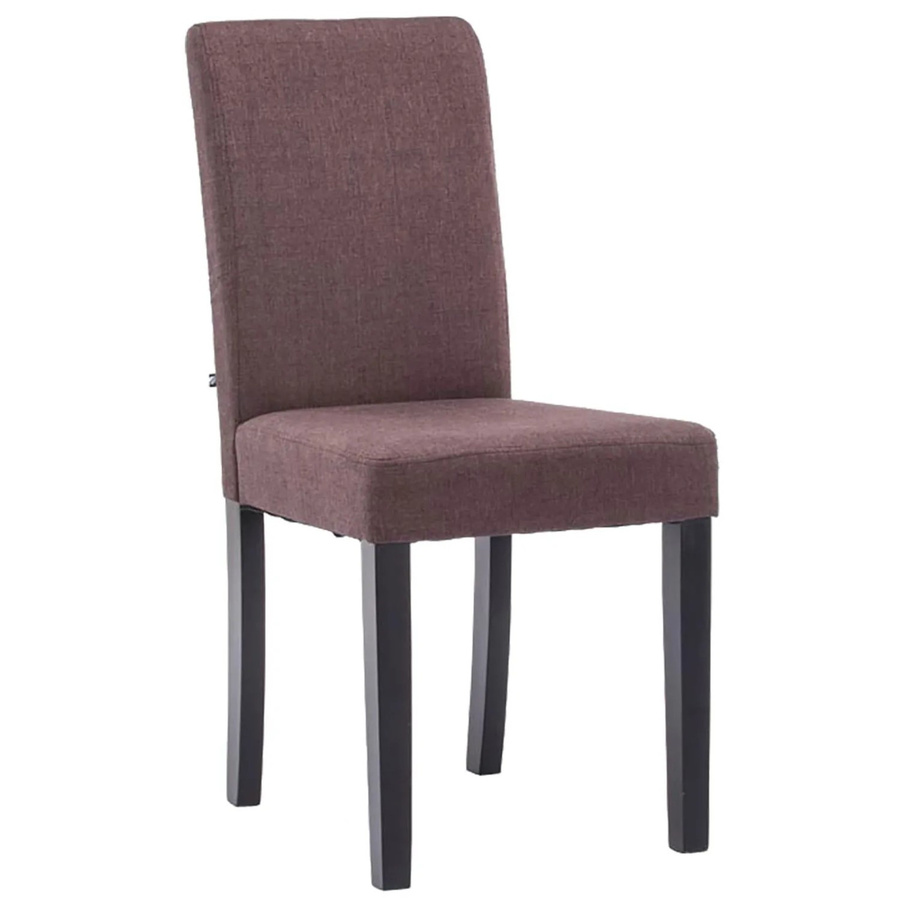 DELUKE Esszimmerstuhl DALAN aus Stoff in Braun mit Holzgestell, B/T/H: 41 x 47 x 91 cm - Bild 2