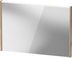 Duravit LED-Badspiegel D-Code 2.0 in Ei Marmor, B/H/T: 100 x 70 x 5 cm, 7 W, Lichtfeld oben - Bild 1