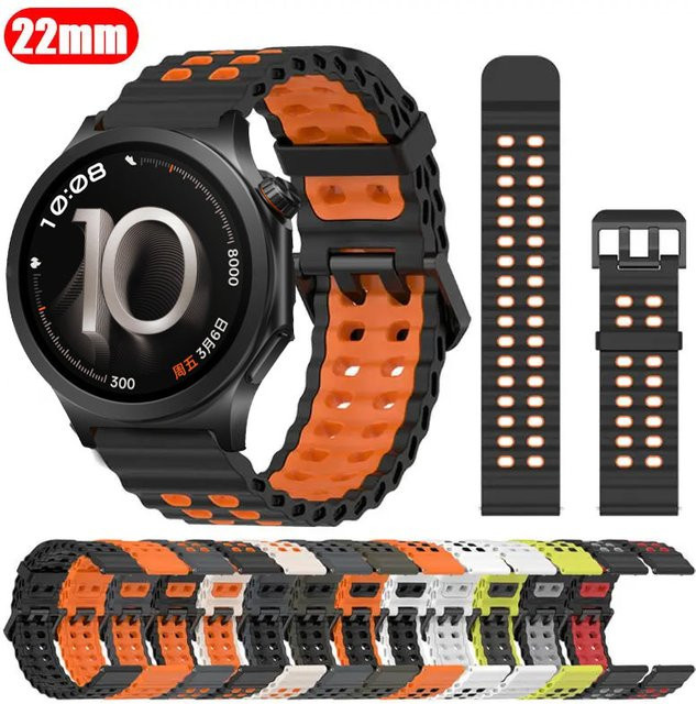 OnePlus Uhrenarmband, Silikon, zweifarbig, 22 mm - Bild 1