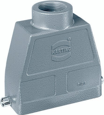 Harting Tüllengehäuse 09 30 010 0443 in Grau aus Aluminium - Bild 1