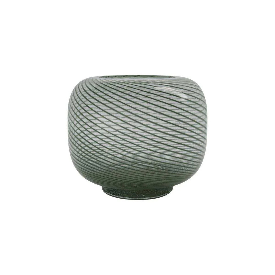 House Doctor Vase Swirl grün aus Glas Höhe: 23 cm - Bild 1