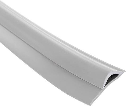 3M Teppichkantenband selbstklebend aus PVC in Lichtgrau, wasserdichtes Bodenübergangsprofil flexibel und zuschneidbar - Bild 1