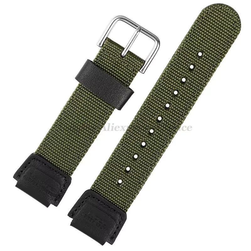 Uhrenarmband Nylon, 18 mm, Textil/NATO, Schwarz, Grün, Herren - Bild 3