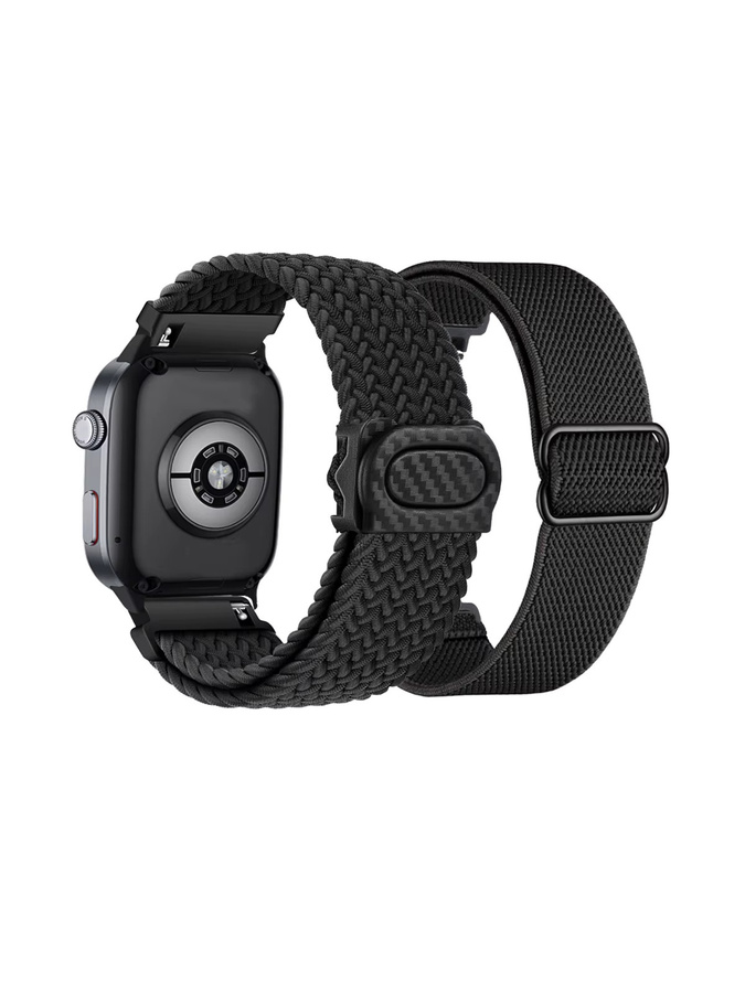 DAINU Uhrenarmband Nylon, Schwarz, Unisex, Huawei Watch D2 - Bild 5