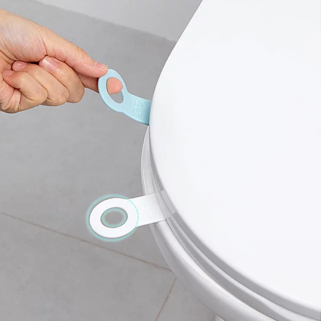 2er-Set Silikon Saugnapf Halterung als WC-Deckel Heber und Griff für den Haushalt - Bild 1