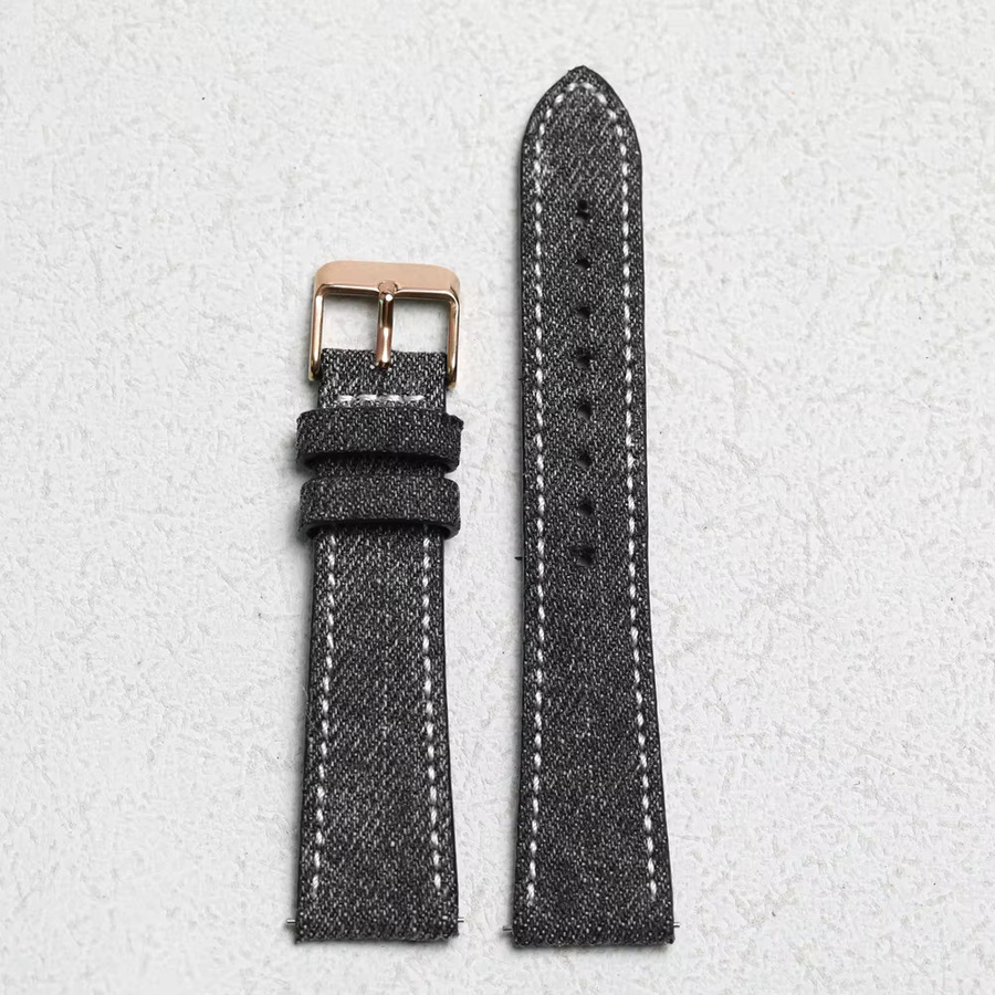 Raystray Uhrenarmband Textil/NATO, Vintage, Schwarz, Herren - Bild 2